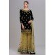 DARK GREEN AND BEIGE INDIAN WEDDING PALAZZO SHARARA DRESS