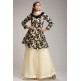 SWEETCORN CREAM EMBROIDERED TOP SKIRT LEHENGA DRESS