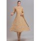 BEIGE BEAUTIFULLY EMBELLISHED WEDDING ANARKALI DRESS