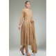 BEIGE BEAUTIFULLY EMBELLISHED WEDDING ANARKALI DRESS