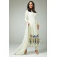 OFF WHITE VOGUE CIRCULAR ANARKALI STYLE INDIAN DRESS