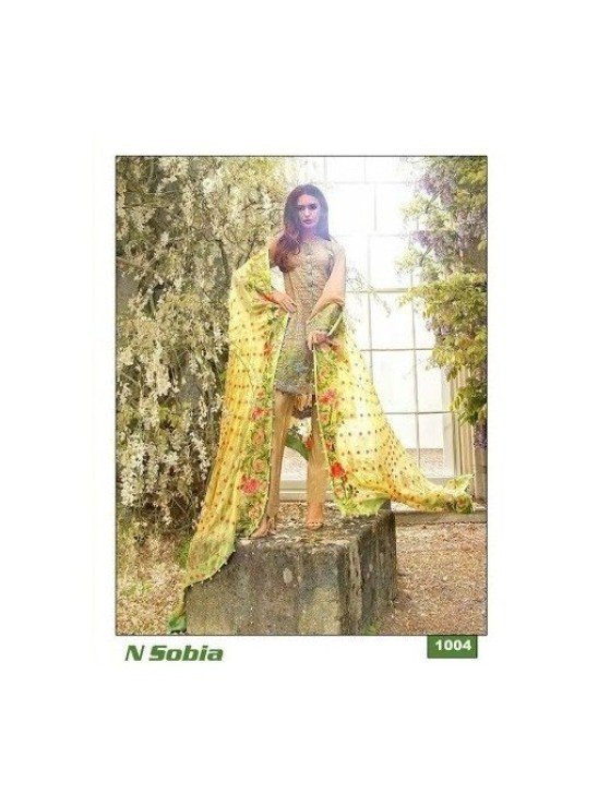 GREEN SOBIA N STYLE READYMADE  PAKISTANI SUIT