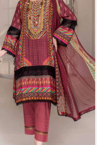 Multi Colour Printed Readymade Pakistani Suit