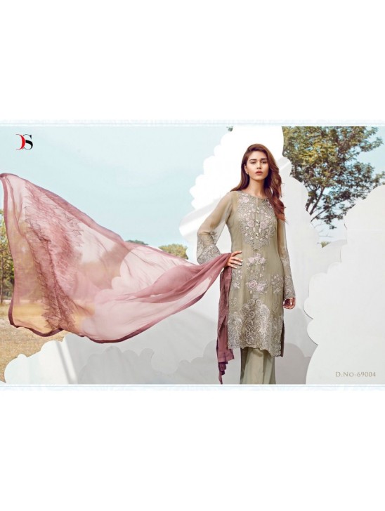 MOUSE COLOUR PAKISTANI STYLE SALWAR KAMEEZ