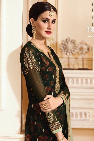 Green Designer Wedding Salwar Suit 