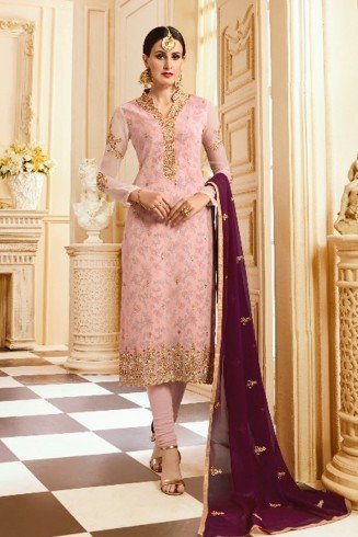 Pink Designer Wedding Salwar Suit 