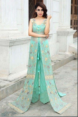 Sea Green Dress Designer Wear Indian Suit