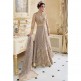 EXQUISITE BRIDESMAID EID PARTY BEIGE OR  PEACH WITH GOLD WEDDING DRESS (FREE STITCHING)