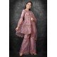 Deep Purple Indian Young Girls Party Gharara Suit