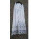 GIRLS WHITE DIAMANTE LACE LEGGINGS (2-14 YEARS)