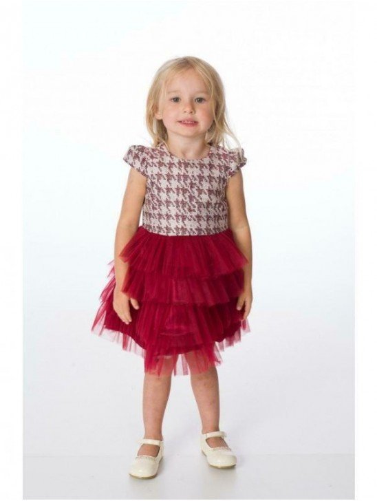 ZKD-001 GIRLS KIDS GORGEOUS RED DRESS WITH SEQUIN VELOUR BOLERO JACKET PARTY 1-5 Yrs