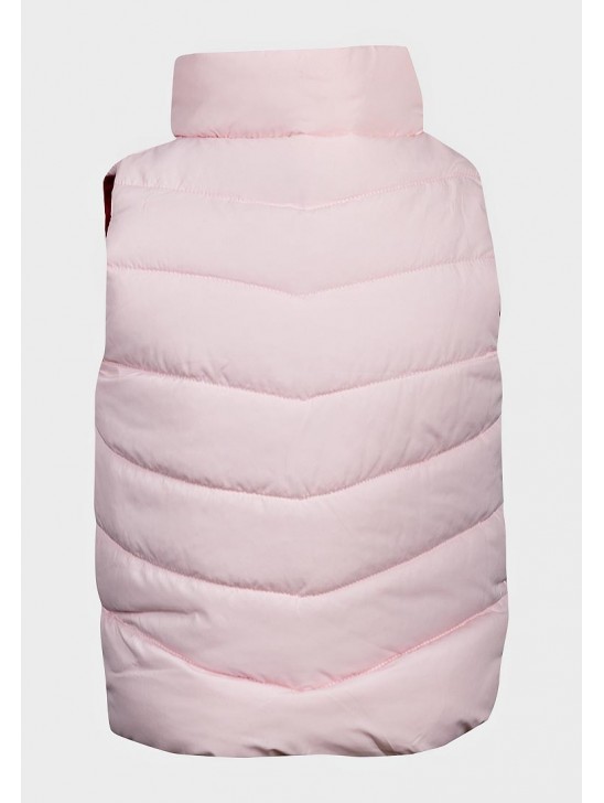 Girls Baby Pink Padded Gilet Jacket