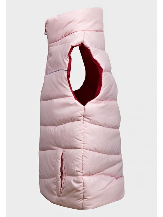 Girls Baby Pink Padded Gilet Jacket