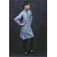 GREY BLUE KIDS KURTA AND PAJAMA SUIT