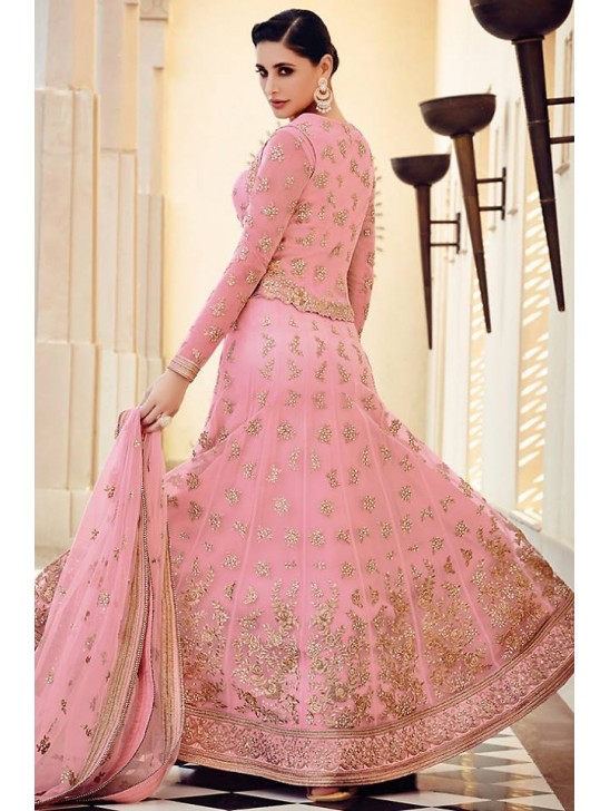 Pink Indian Heavy Bridal Wedding Lehenga