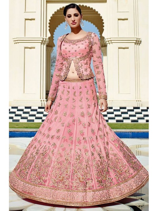 Pink Indian Heavy Bridal Wedding Lehenga