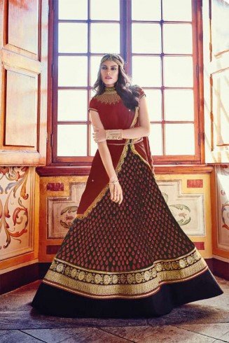 Red Indian Anarkali Gown