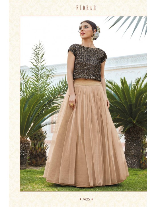 Black & Beige Heavy Bridal Wear Dress