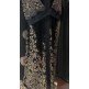 Black Embroidered Velvet Abaya