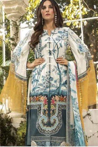 Multicolour Printed Summer Lawn Cotton Salwar Suit
