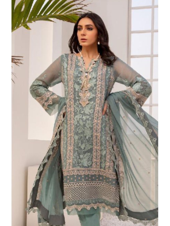 Olive Green Pakistani Salwar Kameez