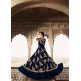 Navy Blue Desi Pakistani Indian Wedding Gown