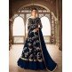 Navy Blue Desi Pakistani Indian Wedding Gown