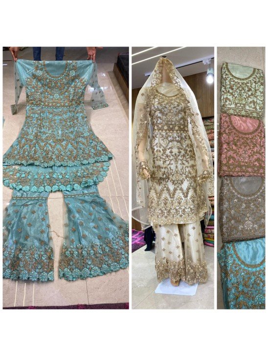 Ethnic Wedding Reception Gharara Suit