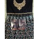 Black Indian Party Wear Asian Anarkali Wedding Bridal Gown Dress