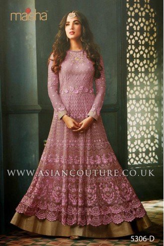 Hot Pink Indian Party Wear Asian Anarkali Wedding Bridal Dress