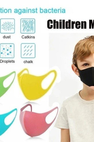 Kids Washable Colorful Face Masks