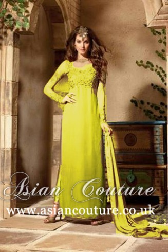 SUNLIGHT YELLOW MAISHA EMBROIDERED PARTY WEAR SUIT