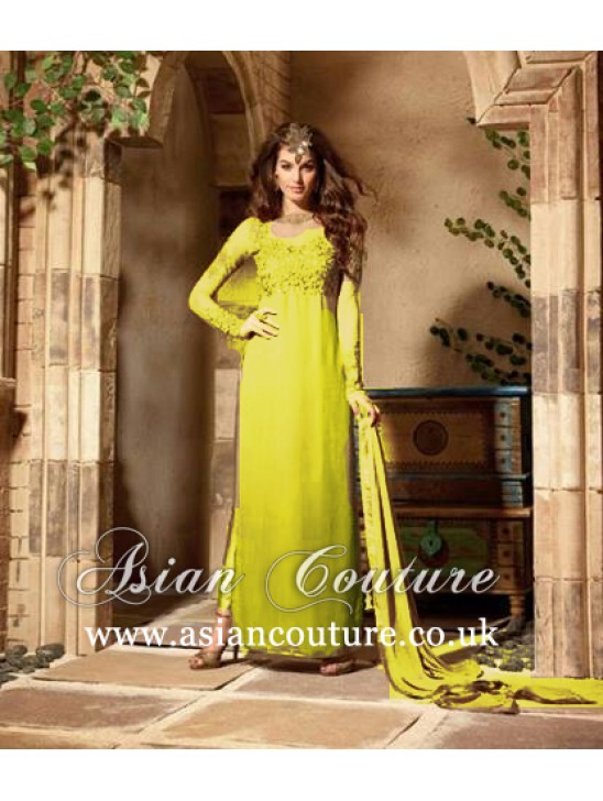 SUNLIGHT YELLOW MAISHA EMBROIDERED PARTY WEAR SUIT