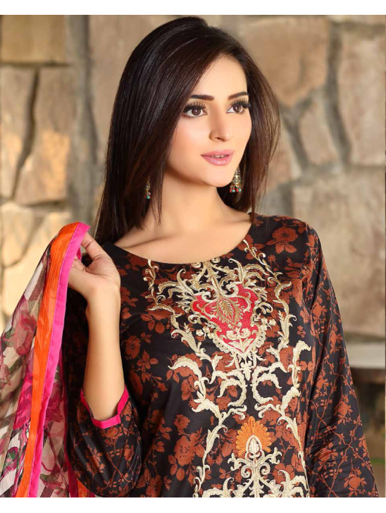 BLACK CHARIZMA SPRING SUMMER LAWN EMBROIDERED READY MADE SUIT