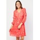 GORGEOUS  V-NECK SMOCK READY TO WEAR DRESS