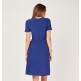 Women Girls’ Classic Blue Square Neck Midi Dress