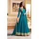 SKY BLUE FLOOR LENGTH READY MADE WEDDING WEAR ANARKALI DRESS