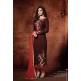 DARK MAROON 102 MUGDHA DESIGNER STRAIGHT SALWAR KAMEEZ