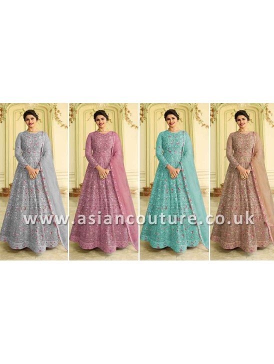 LUXURY INDIAN WEDDING ANARKALI GOWNS  (3 weeks delivery )