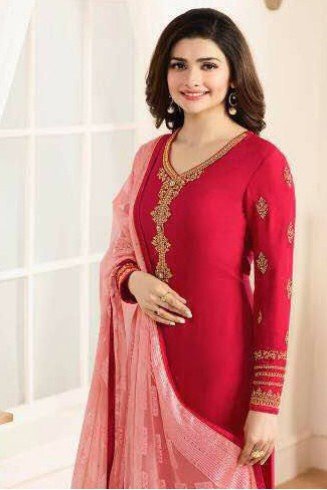 Red Indian Suit Designer Party Wear Dress