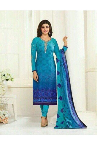 Blue Indian Salwar Suit Designer Party Outfit