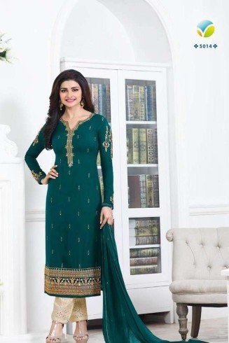 Green Designer Wedding Party Wear Embroidered Salwar Suit