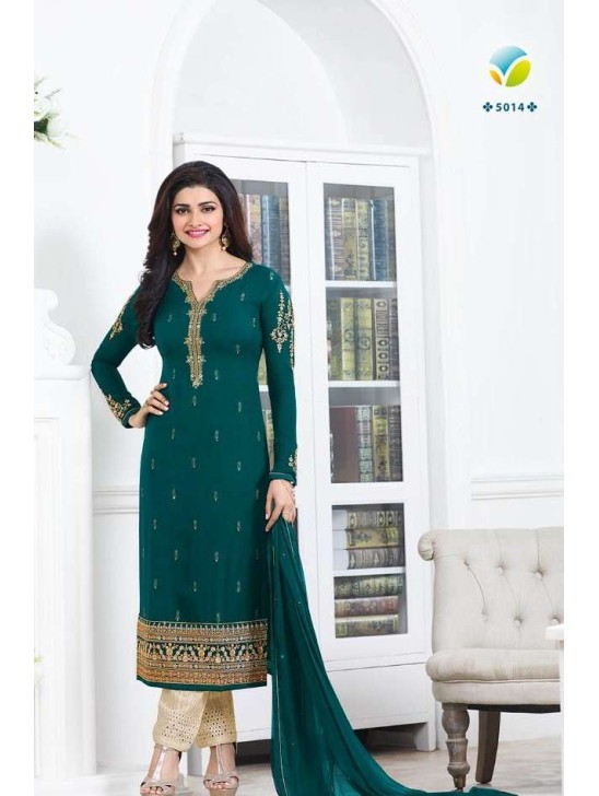 Green Designer Wedding Party Wear Embroidered Salwar Suit