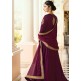 Plum Elegant Gown Indian Wedding Anarkali Suit