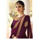 Plum Elegant Gown Indian Wedding Anarkali Suit