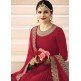 Maroon Floor Length Kaseesh Prachi Desai Anarakli Dress