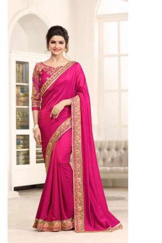Pink Indian Wedding Saree Bollywood Design