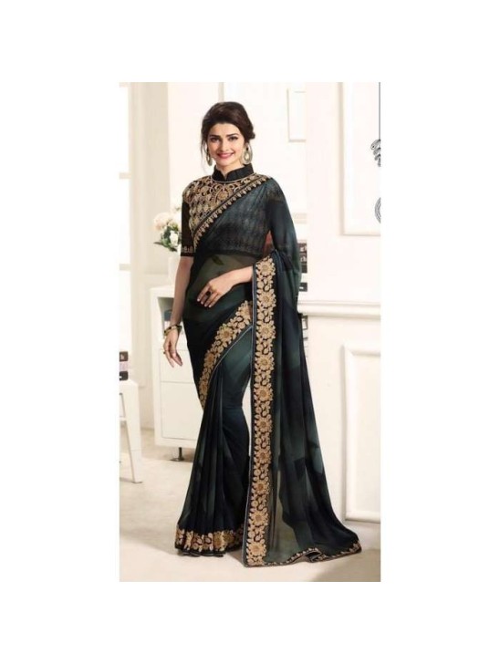 Black Designer Saree Online