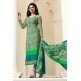 Green Crepe Salwar Suit Indian Designer Party Dress
