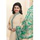 Cream Crepe Salwar Suit Designer Party Wear Dress